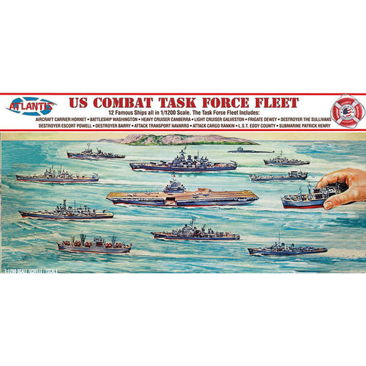 Image of 1/1200 US Navy Task Force Set 12 Different Ships Plastic