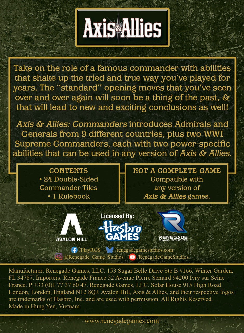 Axis & Allies Commanders