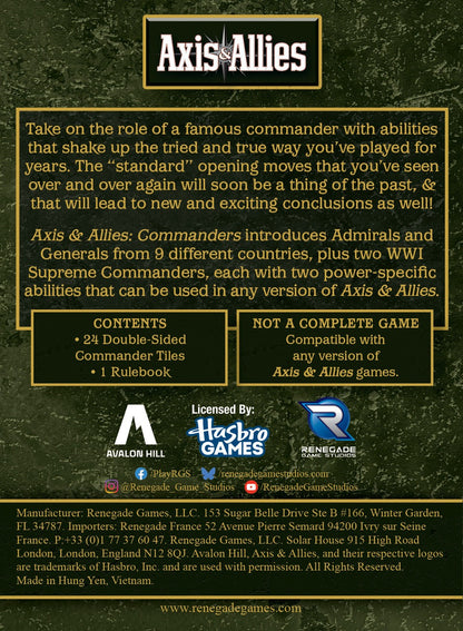 Axis & Allies Commanders