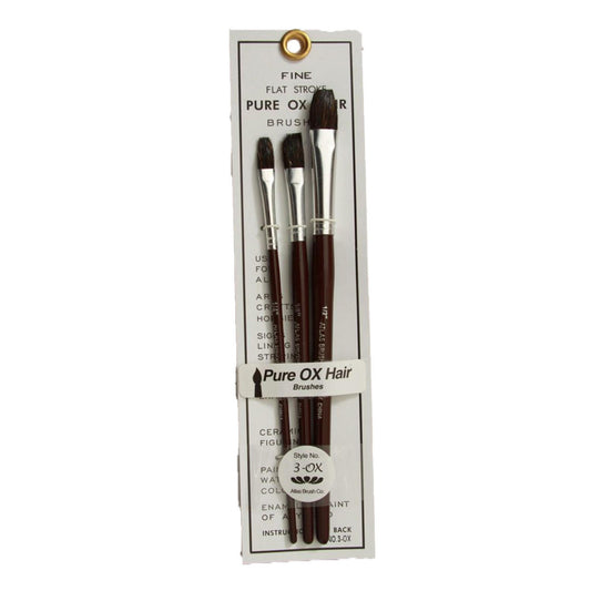 Image of 3-Ox Hair Brush Set, 1/4, 3/8, 1/2
