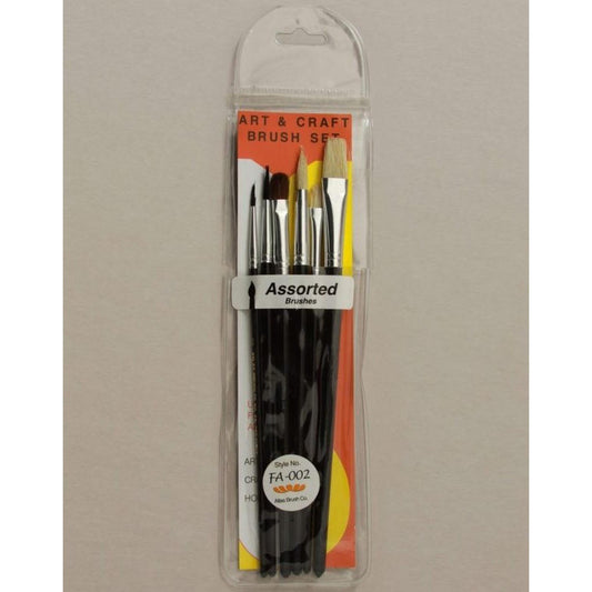 Image of China Bristle Camel Hair Brush in 6 Assorted Sizes