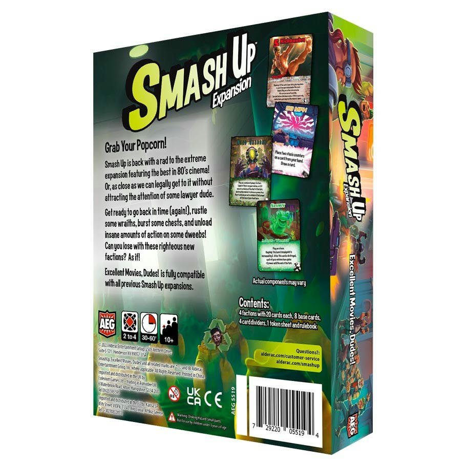 Image of Smash Up: Excellent Movies, Dudes! Expansion Alderac Entertainment AEG5519