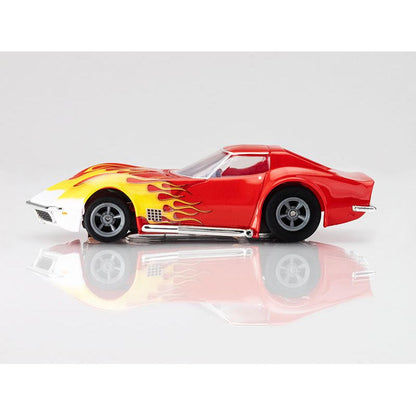 Image of Corvette 1970 Red/Yellow Wildfire HO Scale Slot Car