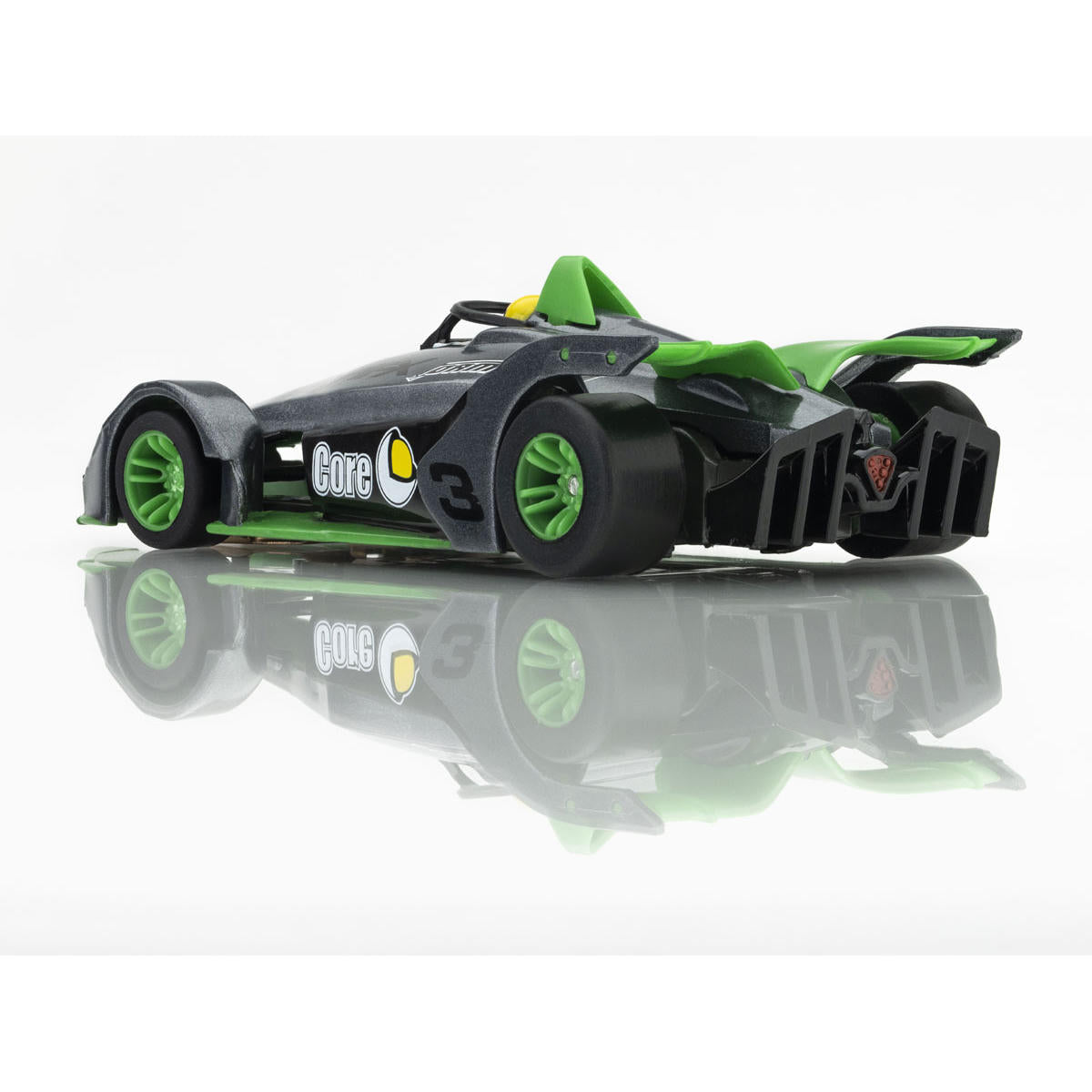 Image of Formula N #3 Silver/Green HO Scale Slot Car