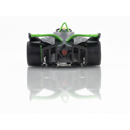 Image of Formula N #3 Silver/Green HO Scale Slot Car