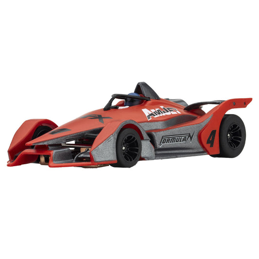 Image of Formula N #4 Red/Gray HO Scale Slot Car