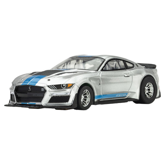 Image of 2022 Mustang GT500KR, Silver/ Blue HO Scale Slot Car