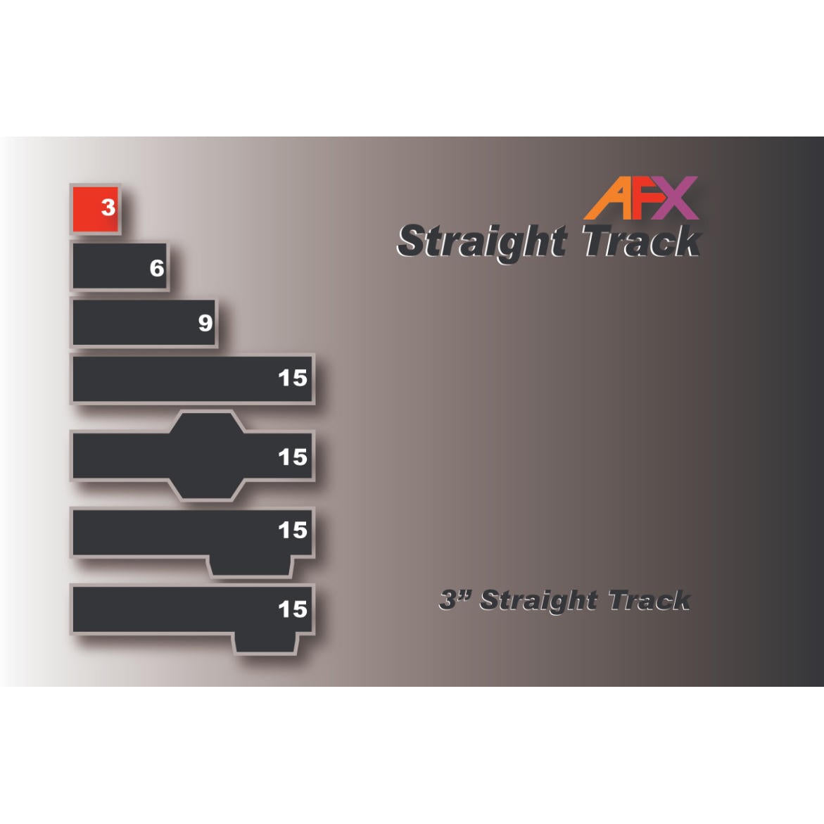 Image of Track, Straight 3  (2pcs)