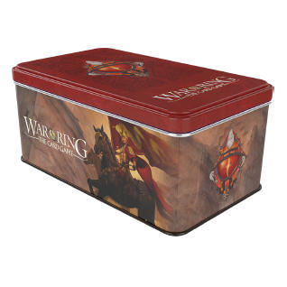 Image of War of the Ring: Card Game - Shadow Card Box and Sleeves (Red Bannerman Version)