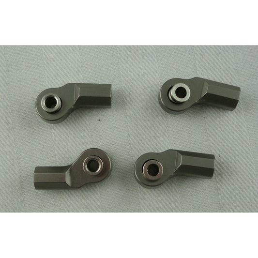Gunmetal Grey Alloy Bent M3 Rod Ends (4pcs)