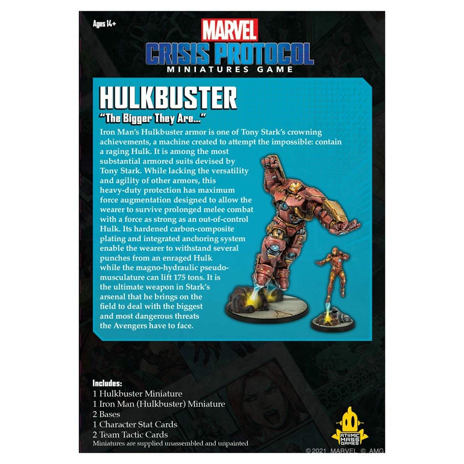 Image of Marvel Crisis Protocol Game Hulkbuster Character Expansion ASMCP52EN