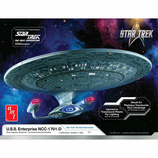 Image of AMt 1/1400 Star Trek U.S.S. Enterprise NCC-1701-D Plastic Model Kit AMT1429M