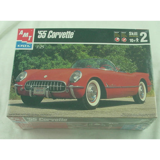 Image of Factory 1955 Chevrolet Corvette AMT 1/25 Model Kit 6210