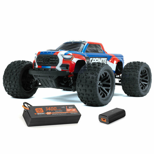 Image of Arrma GROM 1/18th Scale 4WD RTR Monster Truck (Blue) ARA2102T1