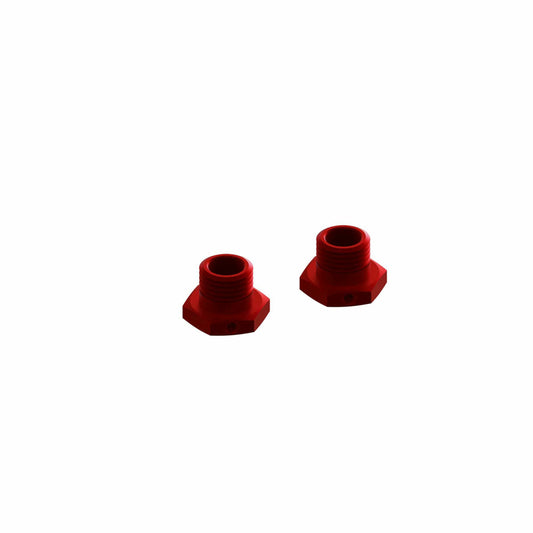 Image of Arrma Red Aluminum 17mm Wheel Hex (14.6mm thick) 2pcs ARA311035