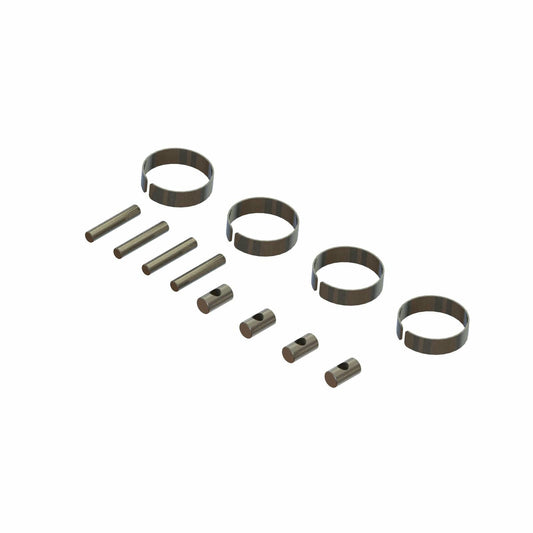 Image of Arrma Outcast 4S BLX V2 CVD Driveshaft Metal Fittings (One Pair) ARA311150