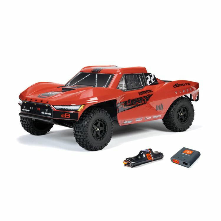 Image of Arrma R/C Fury 2WD Mega 550 1/10 RTR Red Short Course Truck