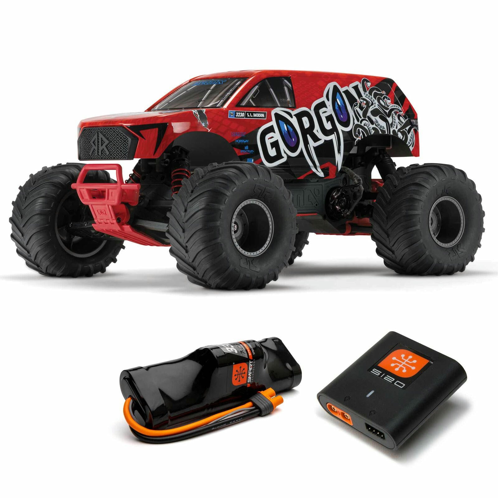 Image of Arrma Gorgon 1/10th Scale 2WD RTR Monster Truck (Red) AARA3230ST2