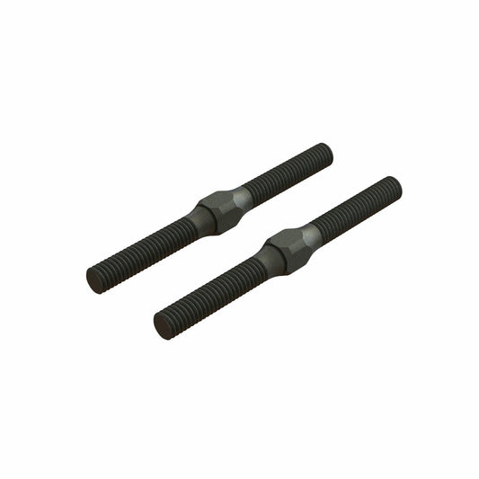 Image of Arrma RC M4x48mm Black Steel Turnbuckles (2pcs) ARA330542