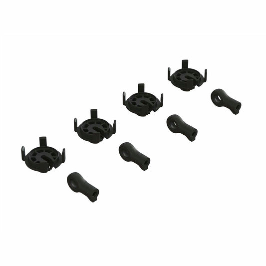 Image of Arrma Shock Rod Ends & Spring Perch Set (for 4 shocks) ARA330569