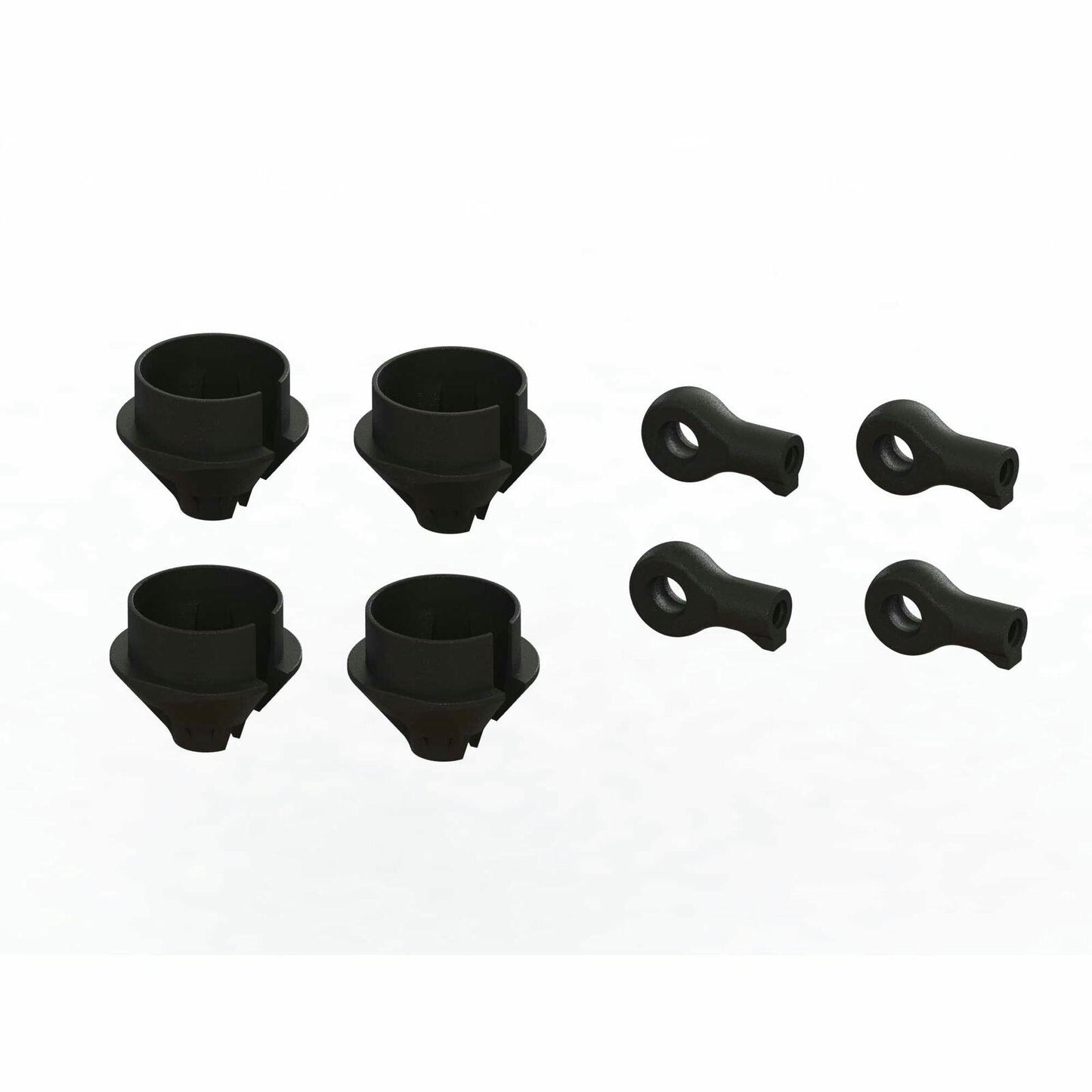 Image of Arrma HD Shock Rod Ends & Spring Cups Set (2 pairs) ARA330608