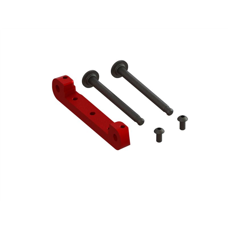 Front Upper Suspension Mount CNC Aluminum Red Fits many 1:8 & 1/7