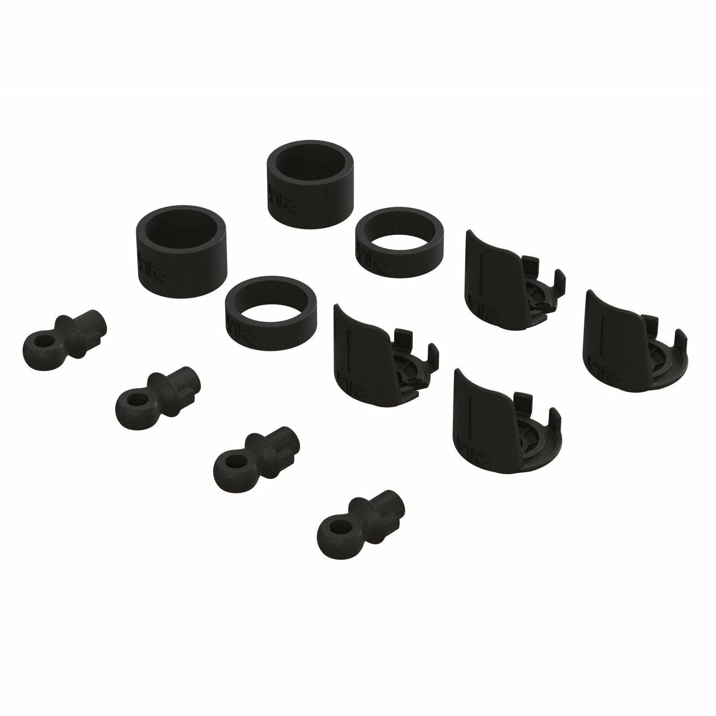 Image of Spring Perch & Rod End Set for Arrma Outcast/Kraton 4S vehicles 330672