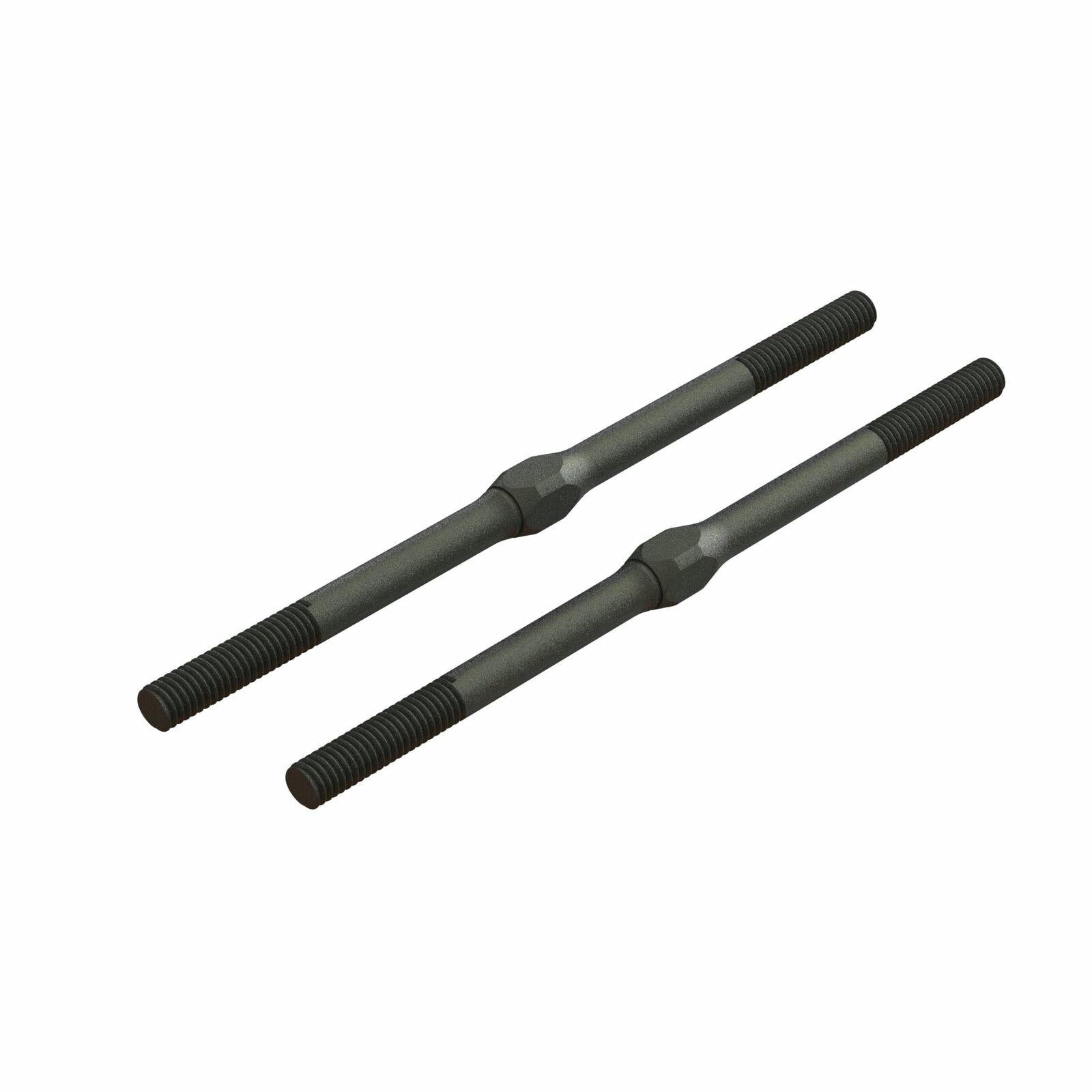 Image of Arrma Outcast 4S BLX V2 M4x85mm Black Steel Turnbuckles (2pcs) ARA330716