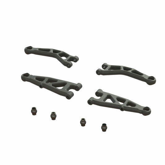 Image of Arrma RC 1/18 Granite GROM 4x4 Monster Truck Front Suspension Arm Set A 330809