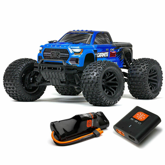 Image of Arrma R/C Granite Boost 4x2 V4 1/10th RTR Waterproof Monster Truck Blue/Black