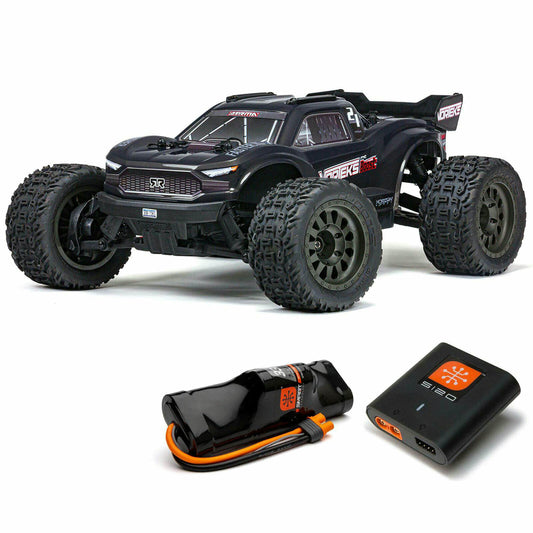 Image of Arrma R/C Vorteks 550 Mega 4x2 BOOST Gunmetal Stadium Truck ARA4105SV4T2