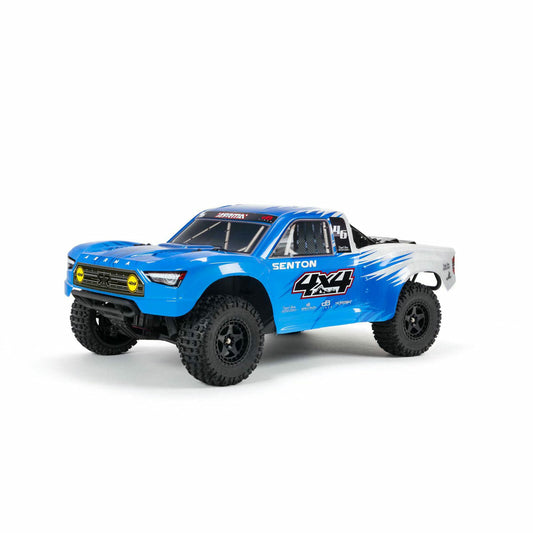Image of Arrma Ready-To-Run Blue Senton Mega 4x4 Short Course Truck ARA4203XV3T2
