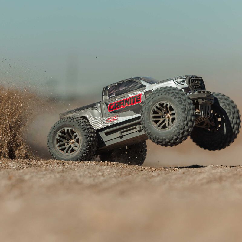 1/10 GRANITE 4X4 223S BLX BRUSHLESS MONSTER TRUCK RTR WITH DSC, GUN METAL