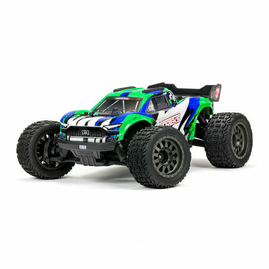 Image of Arrma R/C Vorteks 4x4 3S BLX 1/10 Brushless RTR Green Stadium Truck ARA4305V3T3