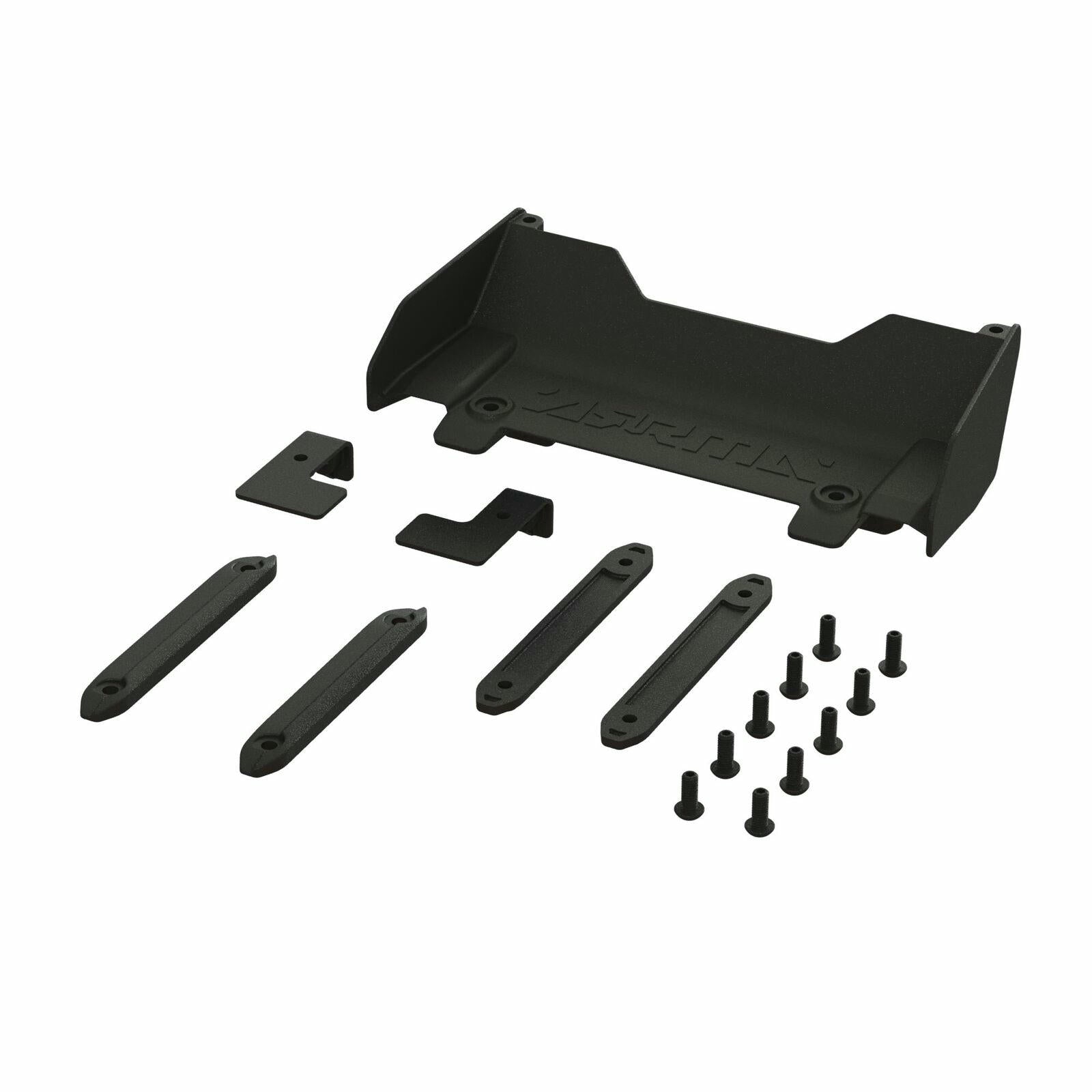 Image of Arrma Kraton Replacement Rear Wing & Roof Skids Set ARA480045