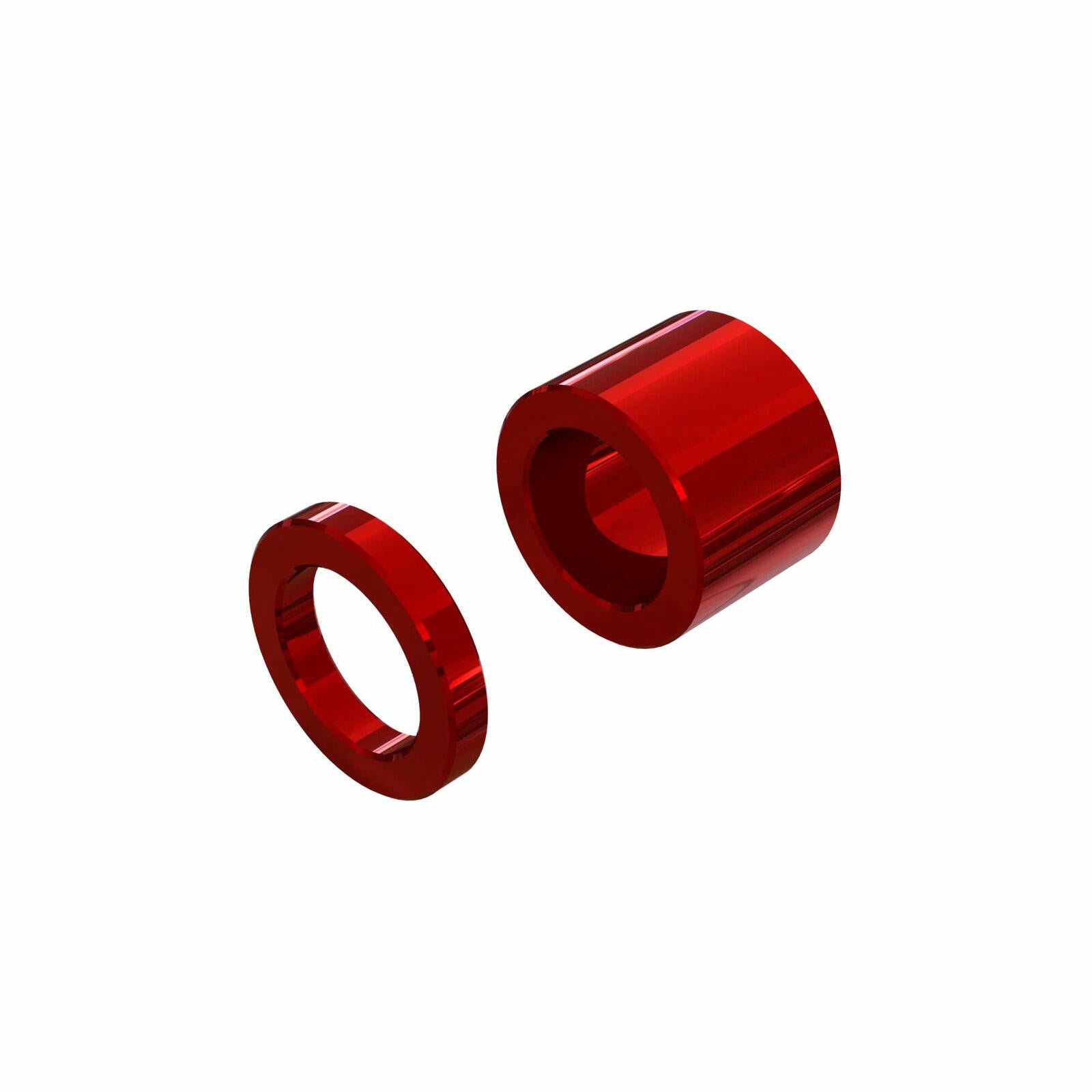 Image of Arrma Red Anodized Aluminum Spool Spacer Set ARA714000