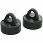 Image of Arrma RC 6S Black Aluminum Shock Caps (2pcs) ARAAR330491