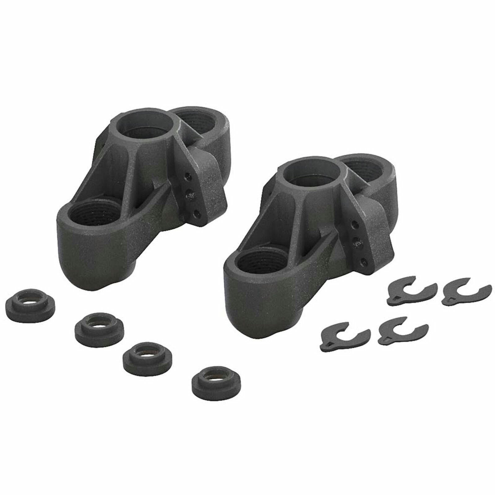 Image of Arrma RC 6S Front Steering Blocks (Knuckles) 2pcs ARAAR330505