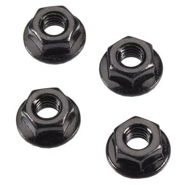 Image of Arrma Serrated Flange Wheel Nuts 4mm (4)  ARAAR708003