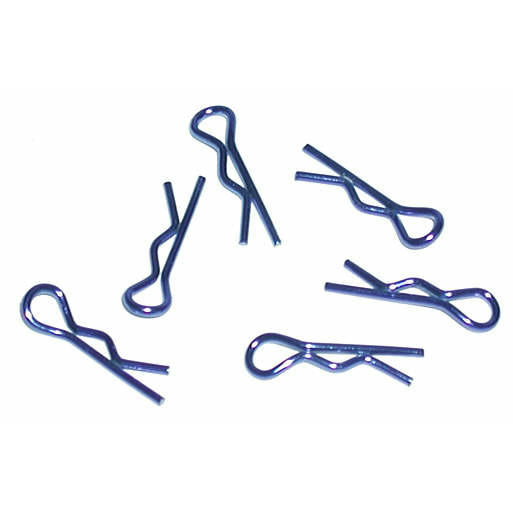 Image of Team Associated Short Blue Body Clips ASC1736