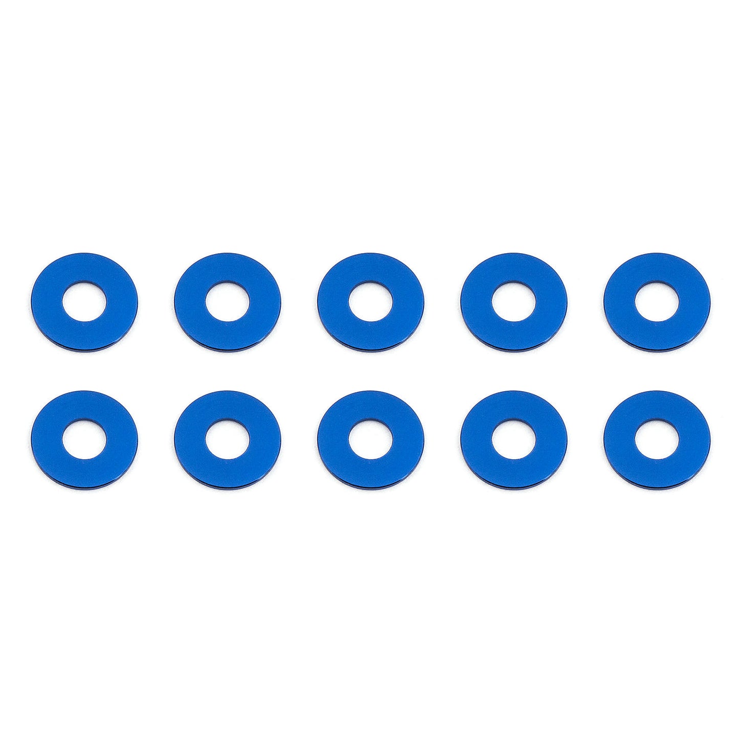 Image of Team Associated 7.8x0.5mm Blue Aluminum Bulkhead Washers ASC31384