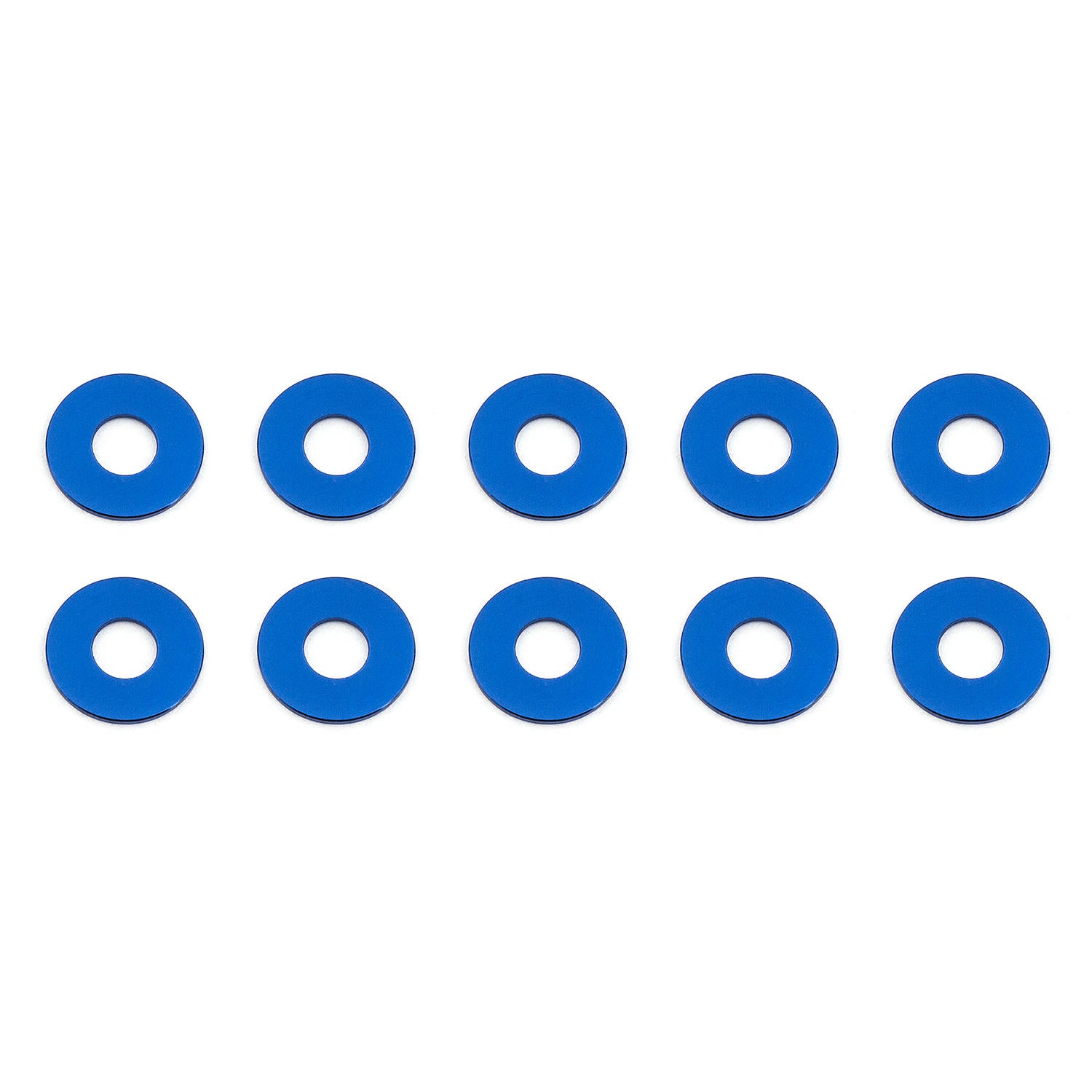 Image of Team Associated 7.8x0.5mm Blue Aluminum Bulkhead Washers ASC31384