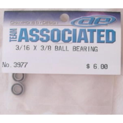 Image of Team Associated 3/16 x 3/8 Rubber Sealed Bearings-2pcs ASC3977 3/16x3/8