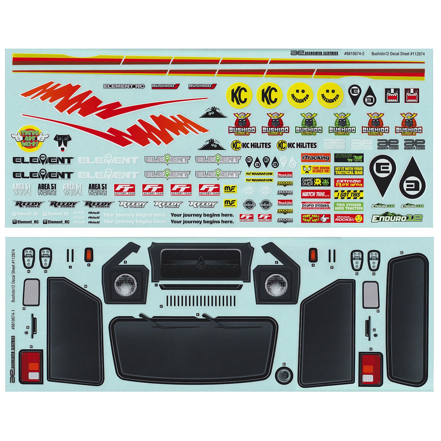 Image of Enduro12, Bushido Decal Sheets