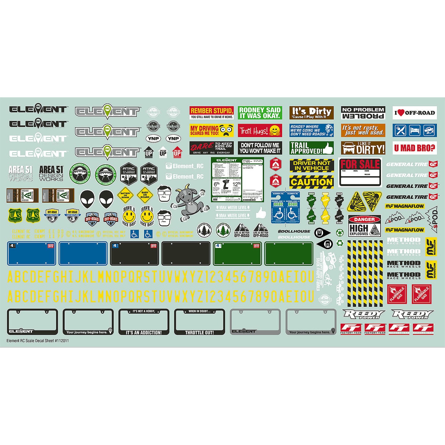 Image of Team Associated 1/10th Scale Sponsor/Bumper Sticker Decal Sheet ASC42148