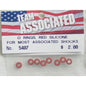 Image of Associated Red Silicone Shock O-Rings ASC5407