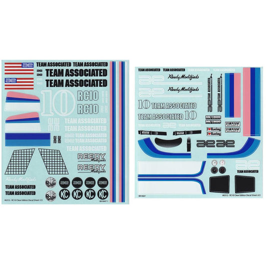 Image of RC10CC Decal Sheets