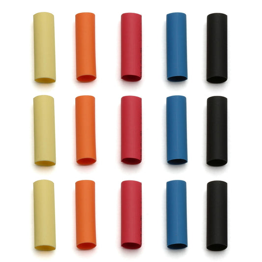 Image of Reedy Colored Heat Shrink Tubing Assortment (15pcs, 3 of each color) ASC650