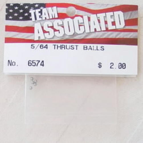 Image of Associated 5/64 Thrust Balls (6 pcs) ASC6574