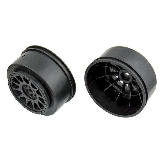 Image of Team Associated Method Black Short Course Truck Wheels 2.2/3.0, 12mm Hex